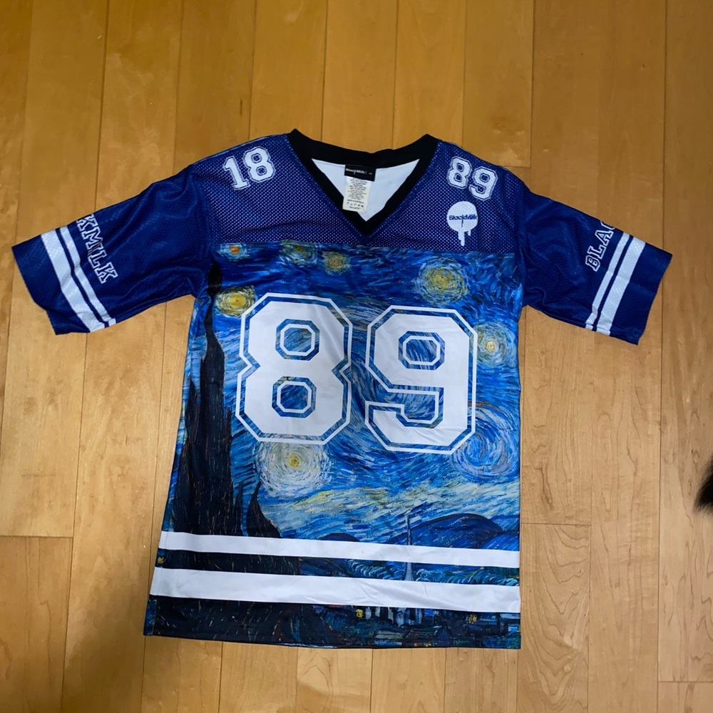 BLACKMILK CLOTHING touchdown jersey XS Van Gogh
